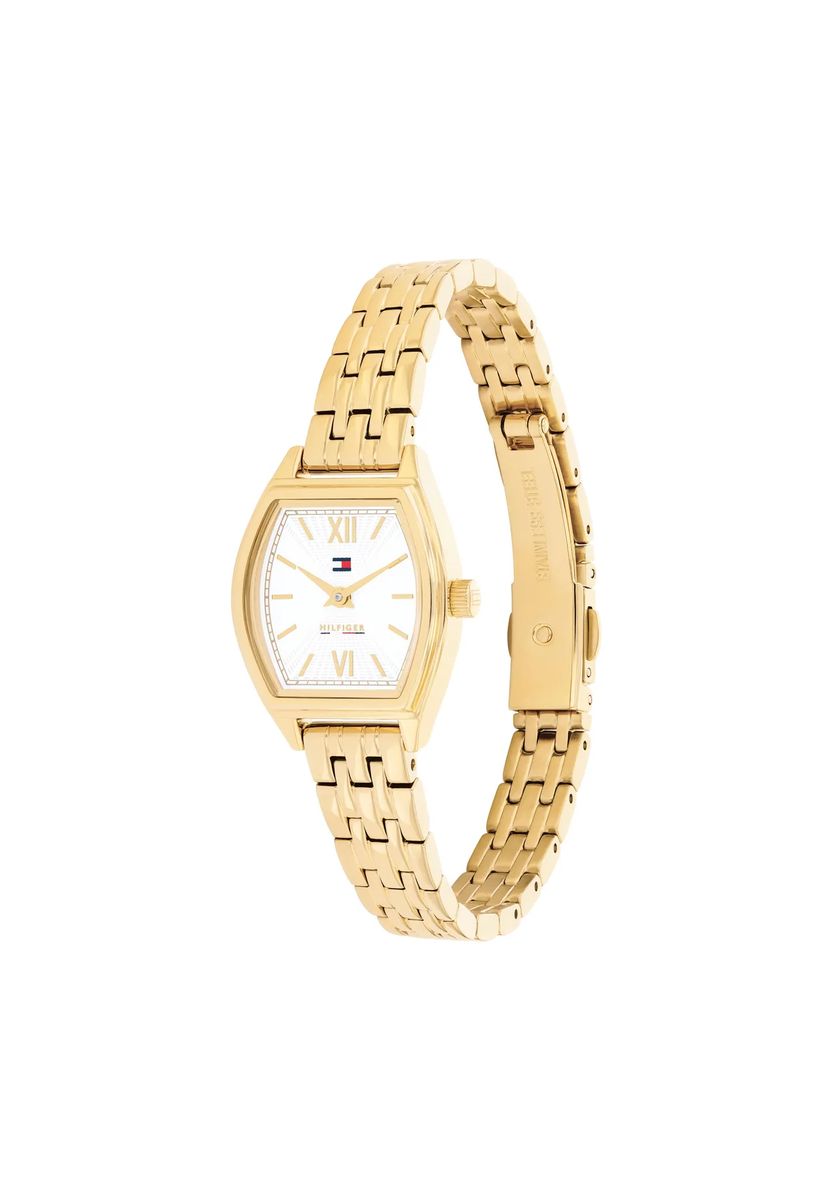 Elegante Uhr mit Tonneau-Gehäuse