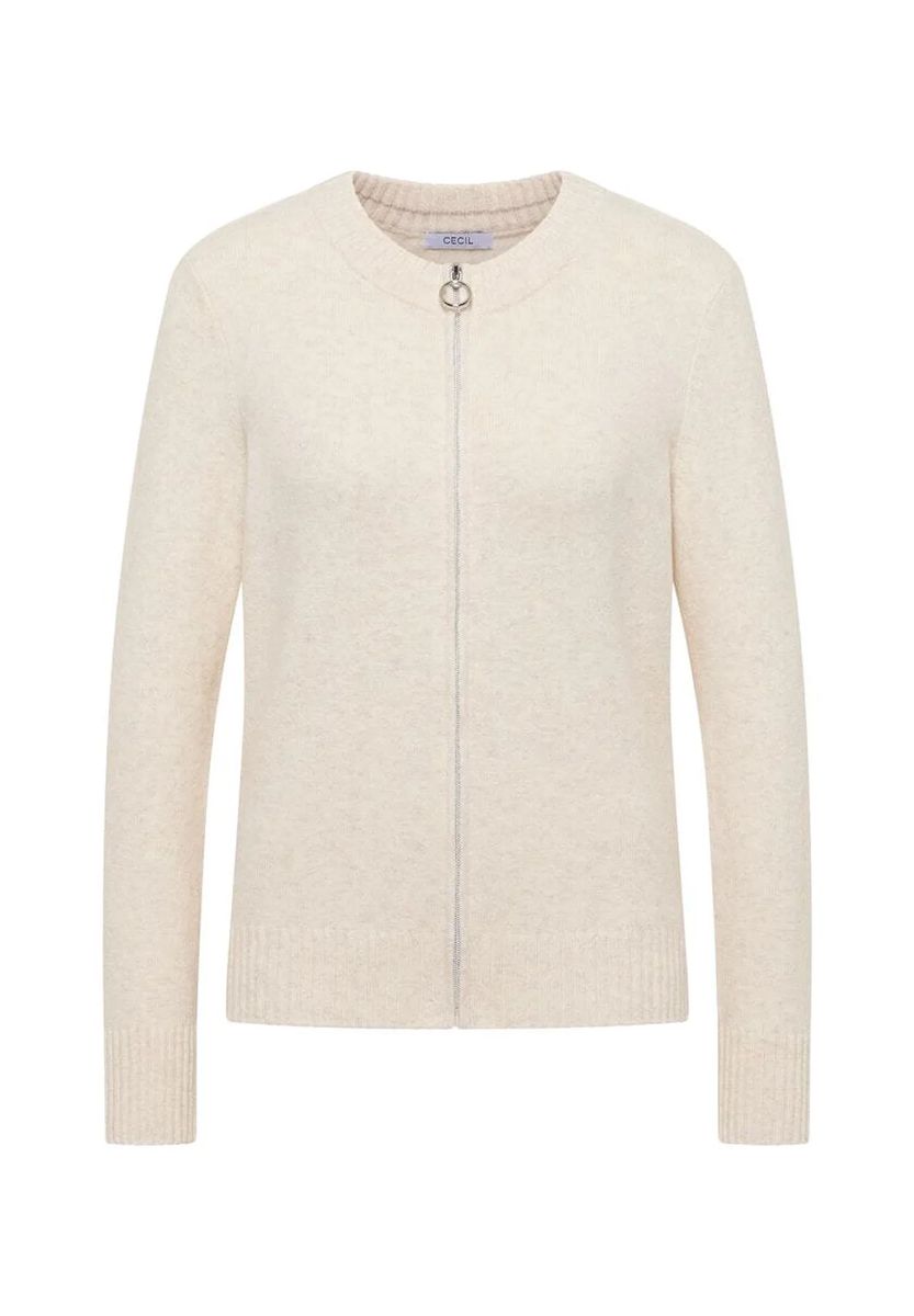 Kuscheliger Strickjacke mit Reißverschluss