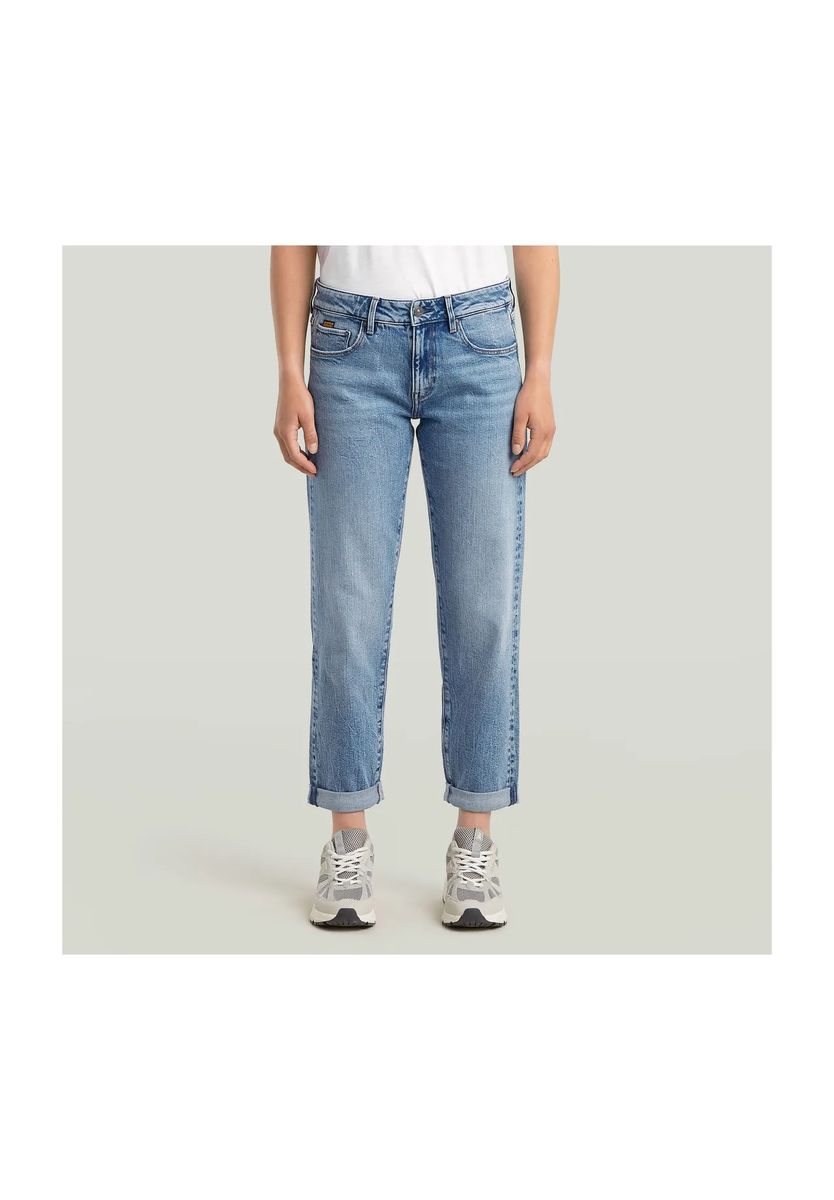 Klassische Boyfriend-Jeans mit geradem Bein