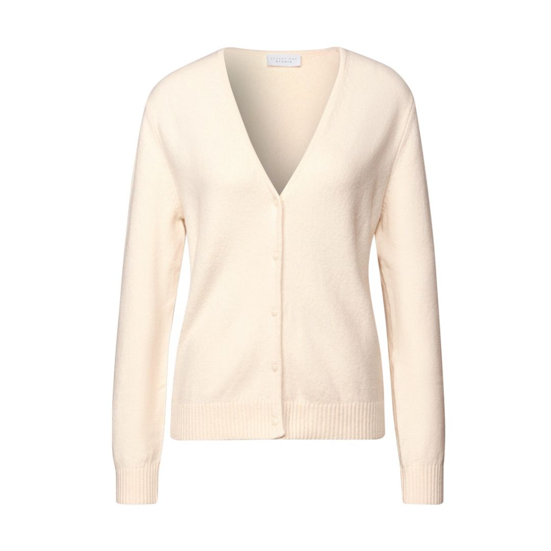 Weicher Feinstrick-Cardigan mit V-Ausschnitt