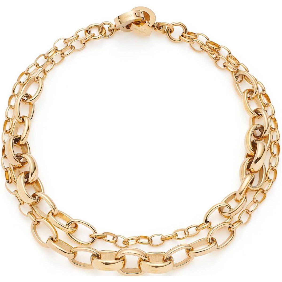 Mehrlagiges markantes Gliederketten-Armband