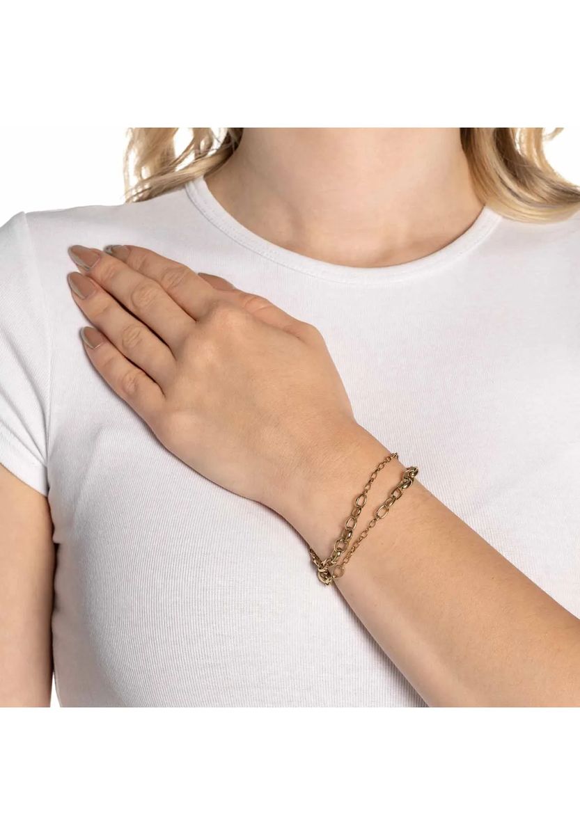 Mehrlagiges markantes Gliederketten-Armband
