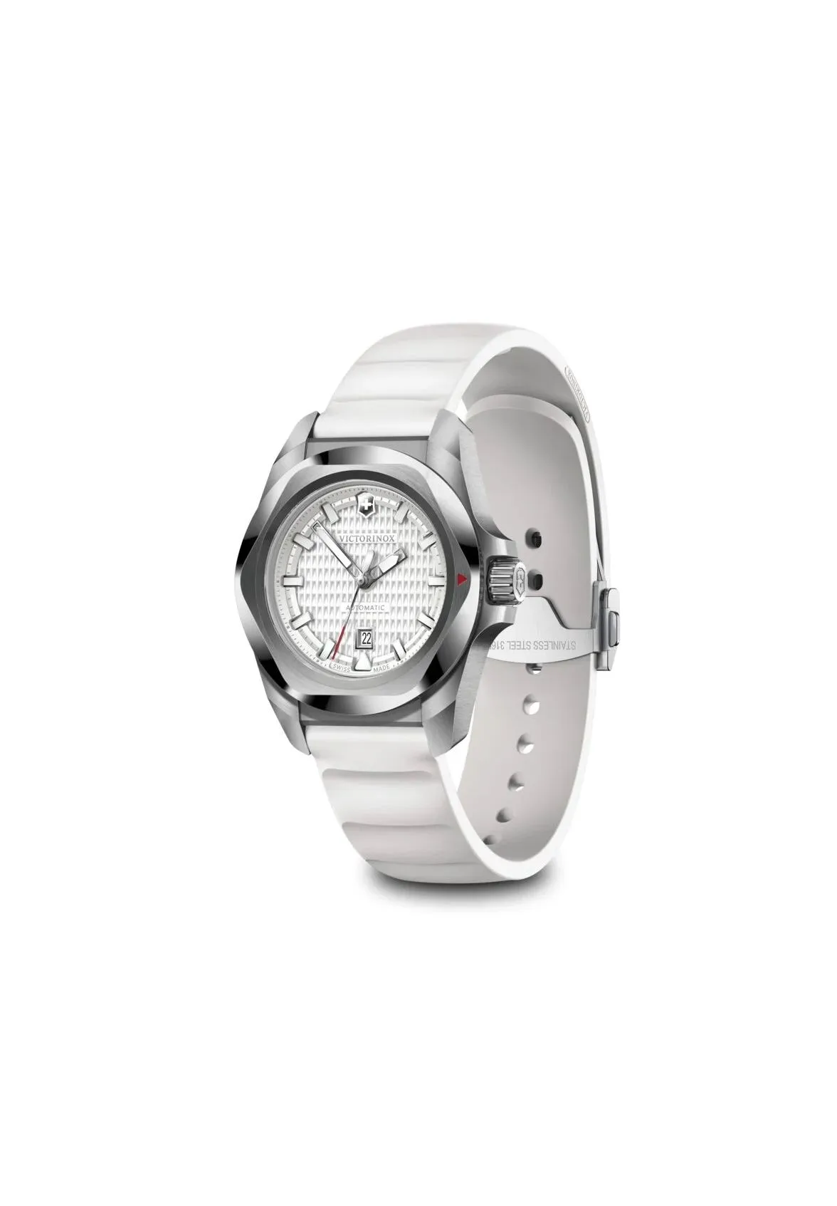 Robuste Automatik-Armbanduhr mit Kautschukarmband