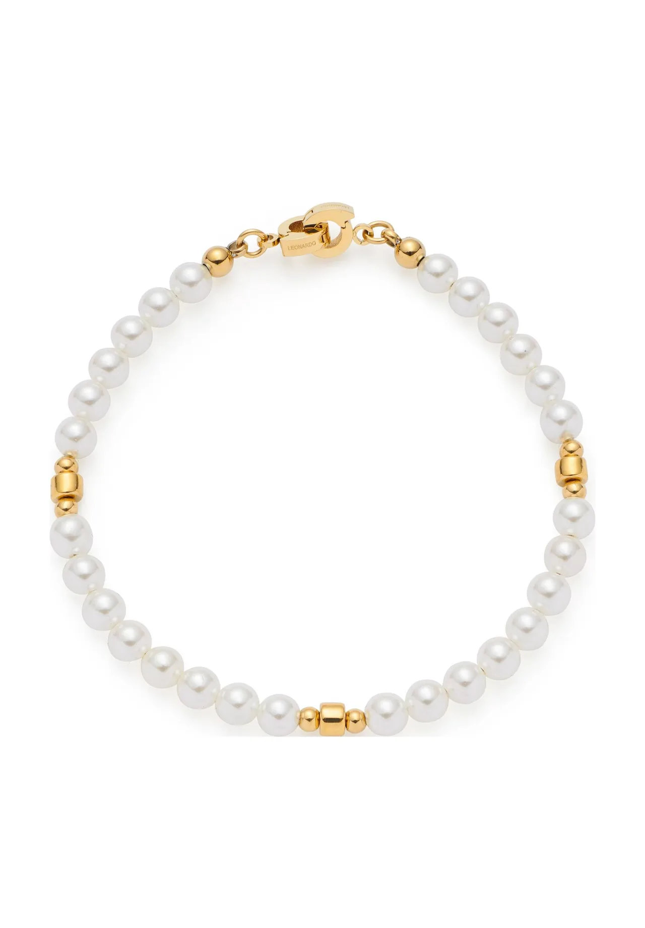 Elegantes Perlen- und Goldarmband