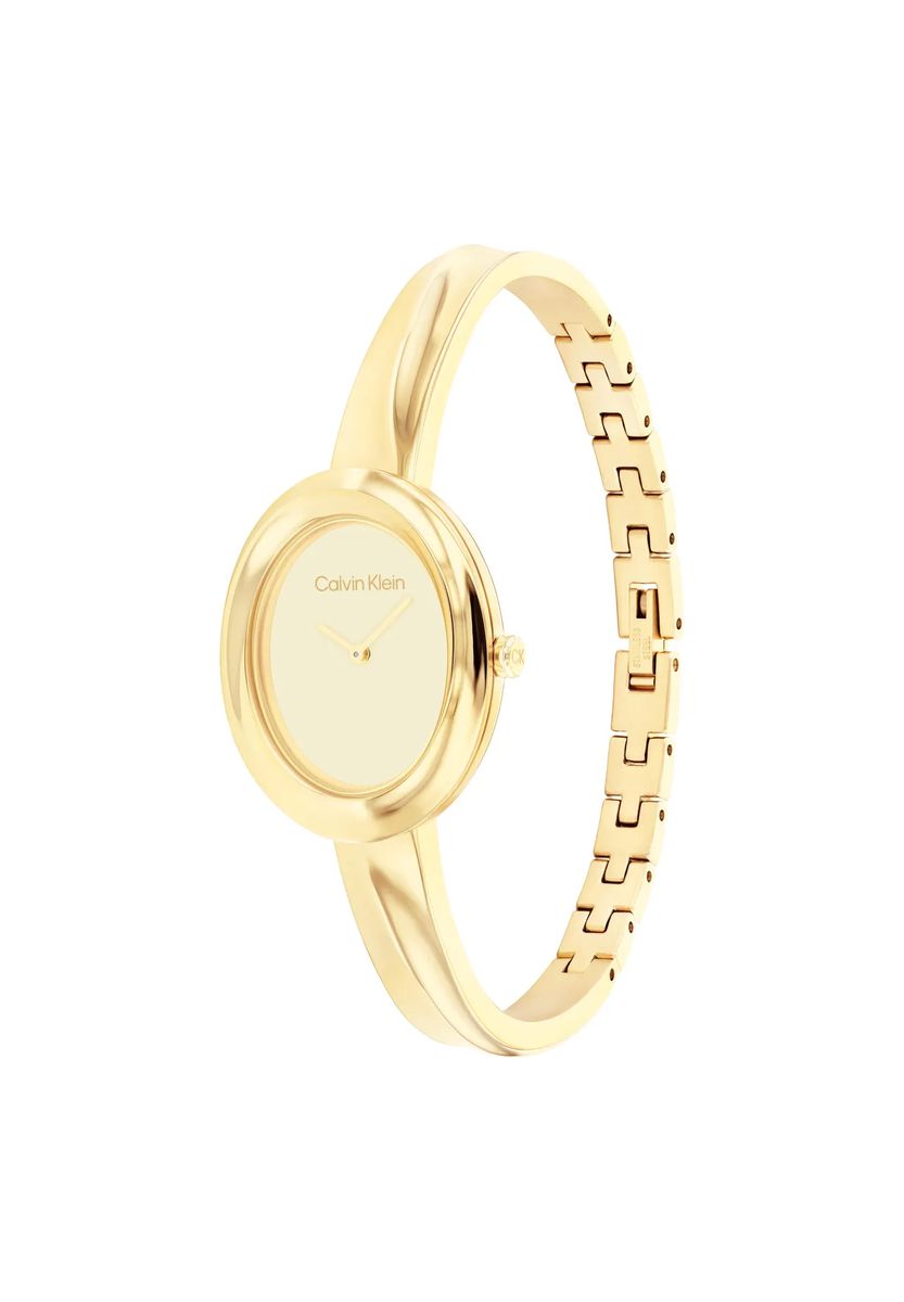 Minimalistischer polierter ovaler Armreif