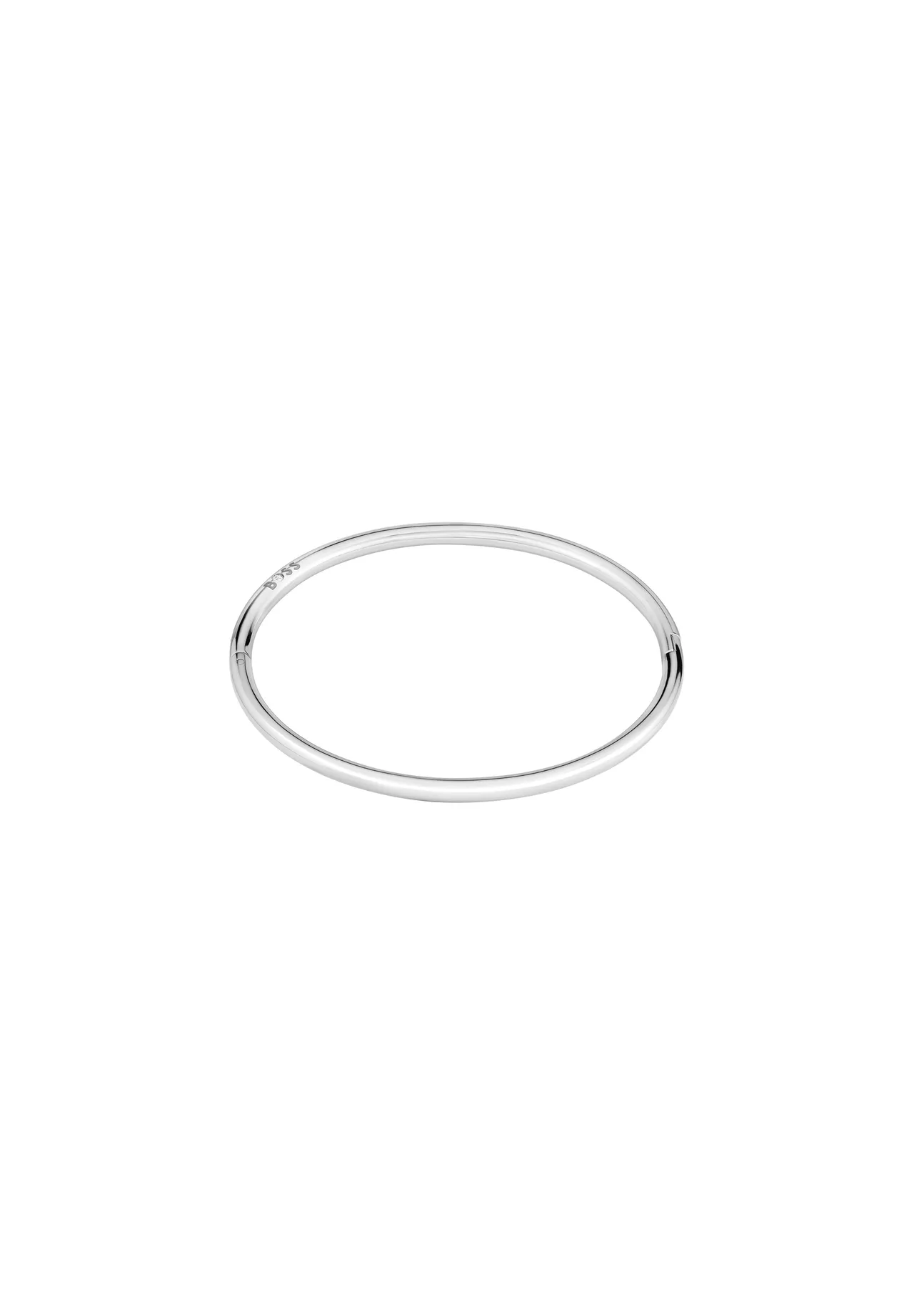 Minimalistischer polierter Edelstahl Armreif