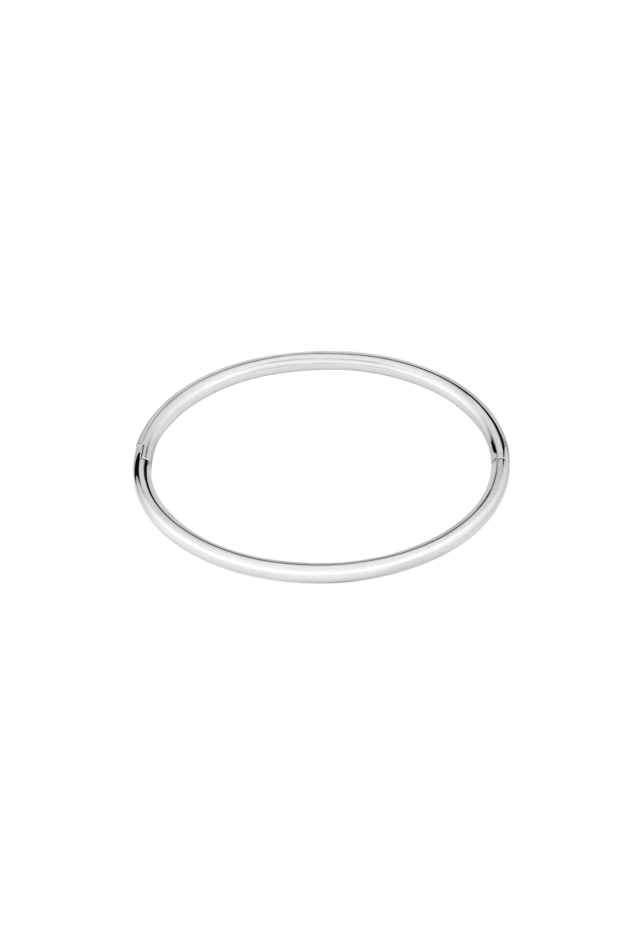 Minimalistischer polierter Edelstahl Armreif