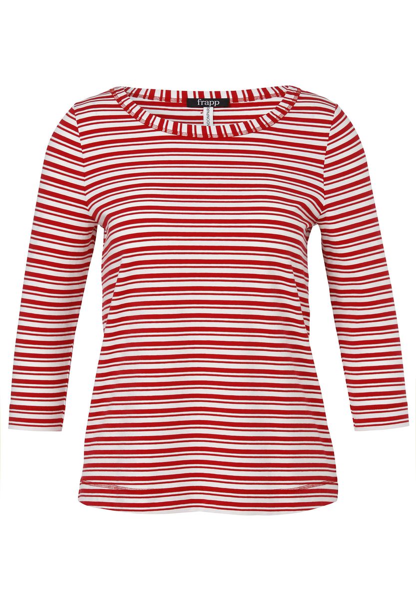 Gestreiftes Shirt mit Dreiviertelarm