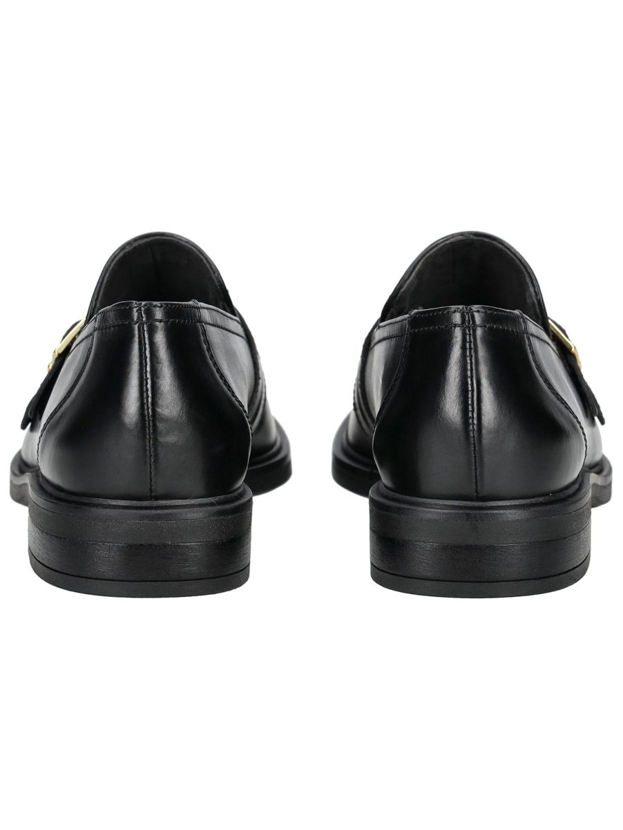 Elegante Leder-Slipper mit Doppelschnalle