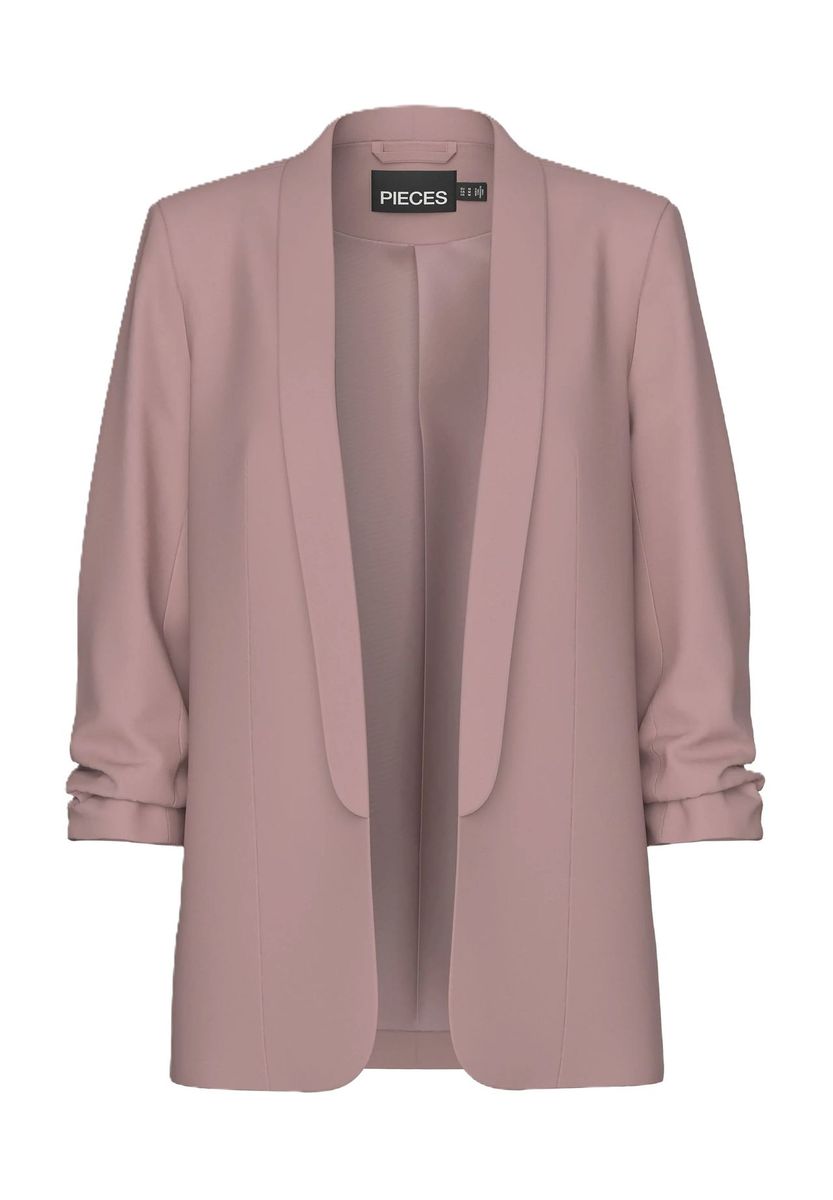 Offener Blazer mit gerafften Ärmeln