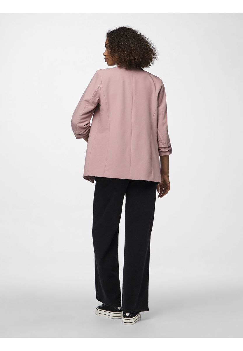 Offener Blazer mit gerafften Ärmeln