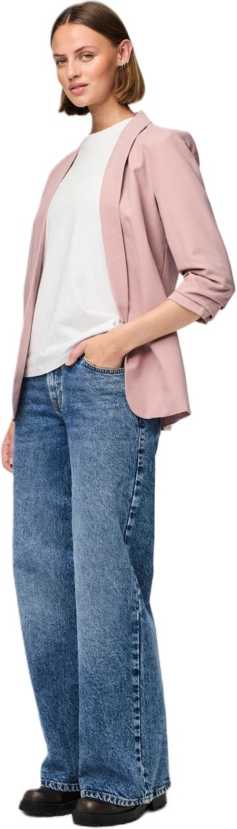 Offener Blazer mit gerafften Ärmeln