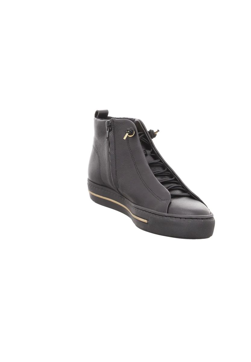Leder-Sneaker mit Reißverschluss