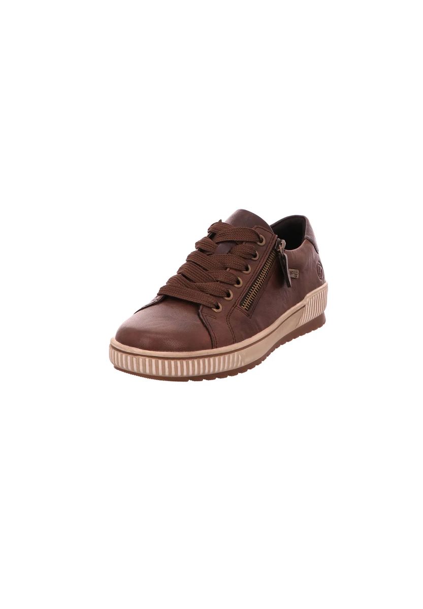 Plateau-Schnürschuhe mit seitlichem Reißverschluss