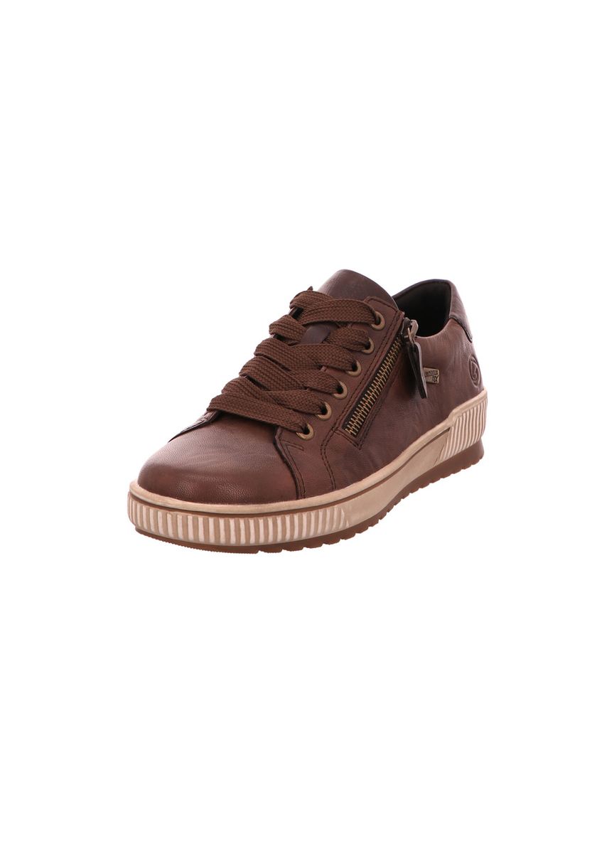 Plateau-Schnürschuhe mit seitlichem Reißverschluss