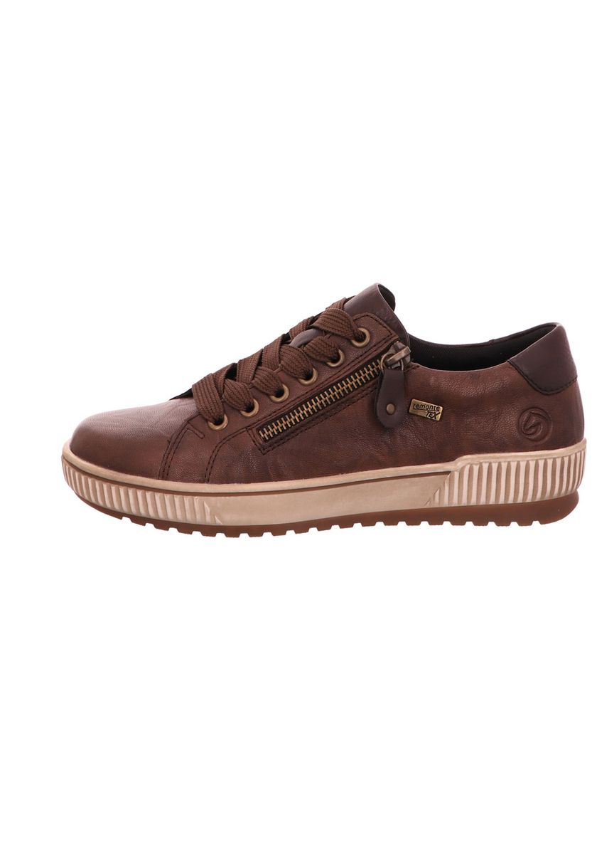 Plateau-Schnürschuhe mit seitlichem Reißverschluss