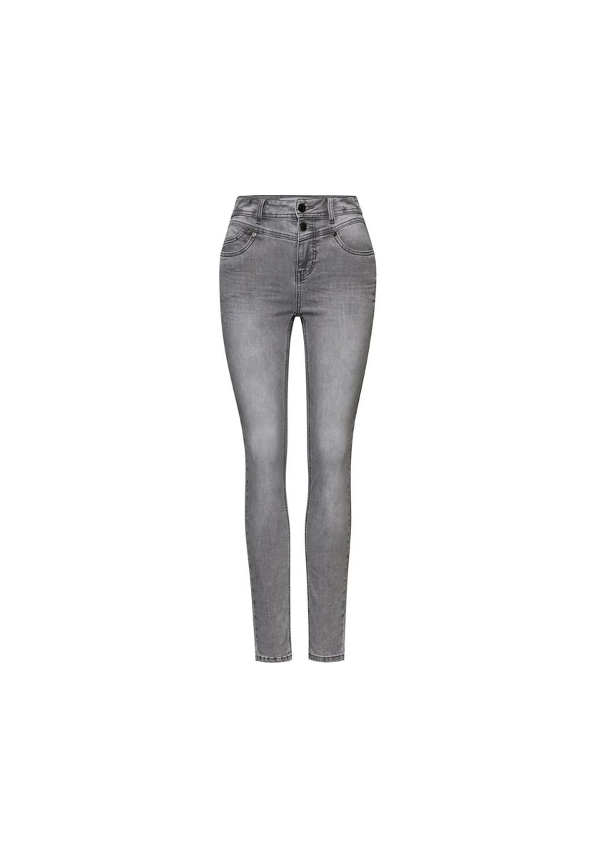 High-Waist Slim-Fit Jeans