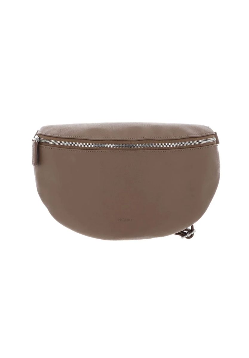 Elegante Leder-Gürteltasche in Halbmondform