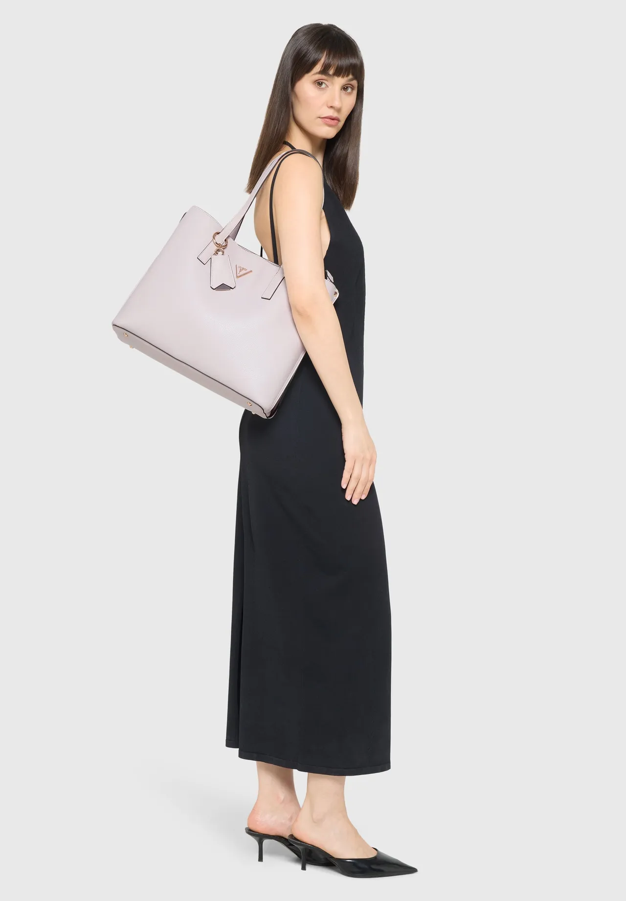 Shopper-Tasche aus genarbtem Kunstleder