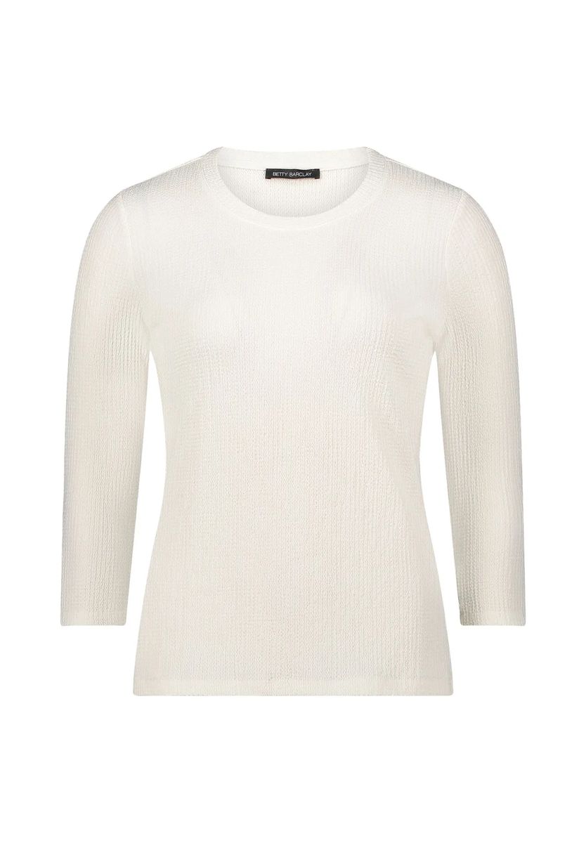 Strukturiertes Crinkle-Shirt mit Rundhalsausschnitt