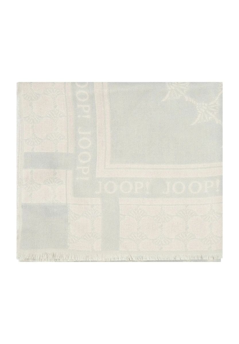 Eleganter Jacquard-Webschal mit Kornblumenmuster