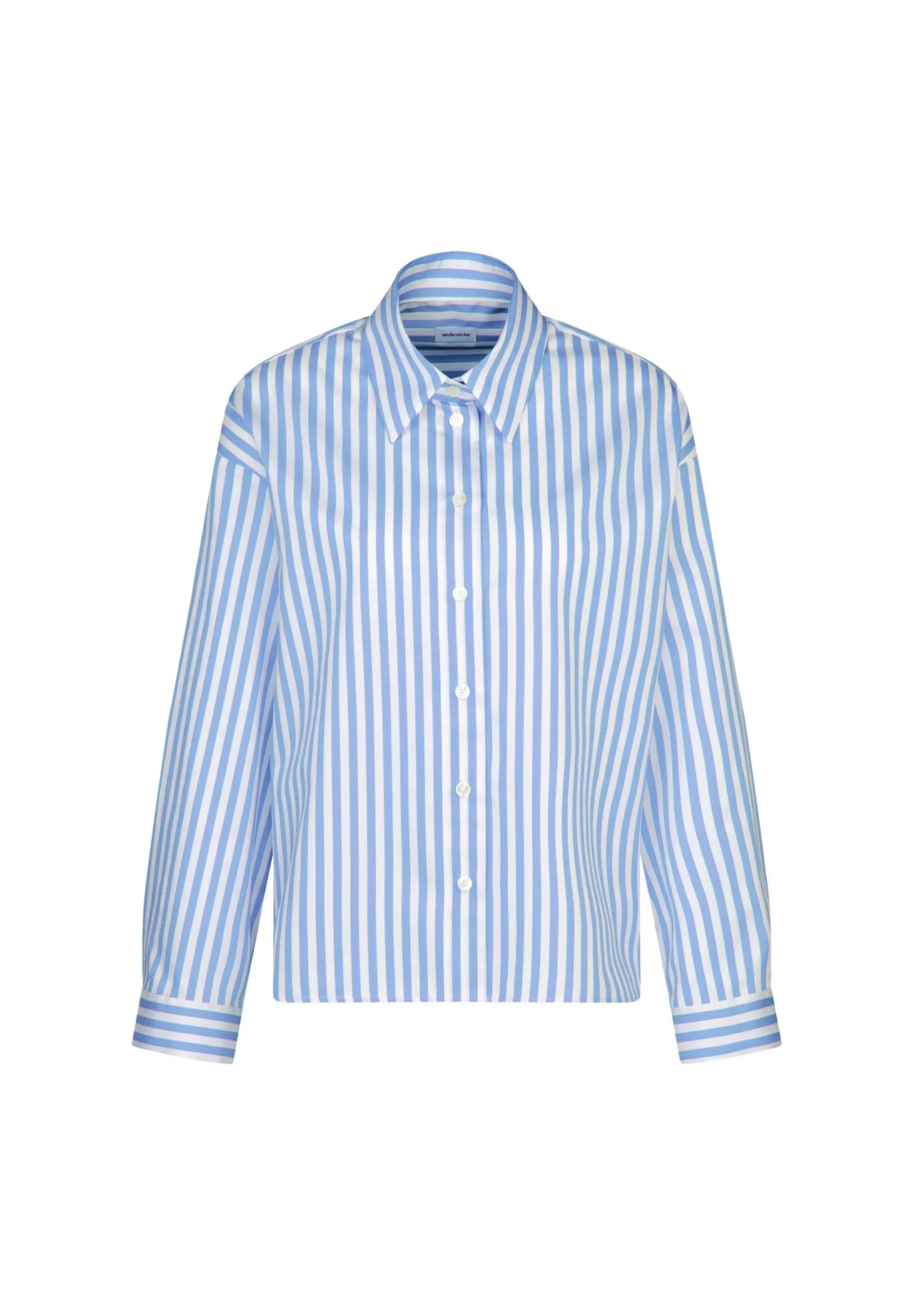 Oversized Gestreifte Baumwoll-Hemdbluse