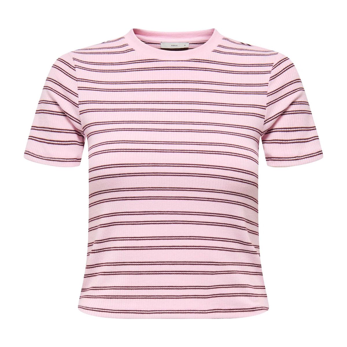 Geripptes T-Shirt mit Streifen