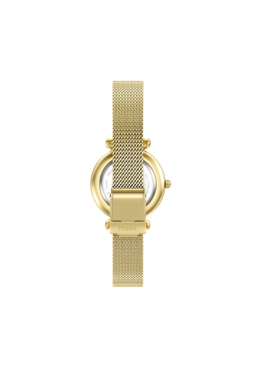 Elegante Perlmutt-Uhr mit Milanaiseband