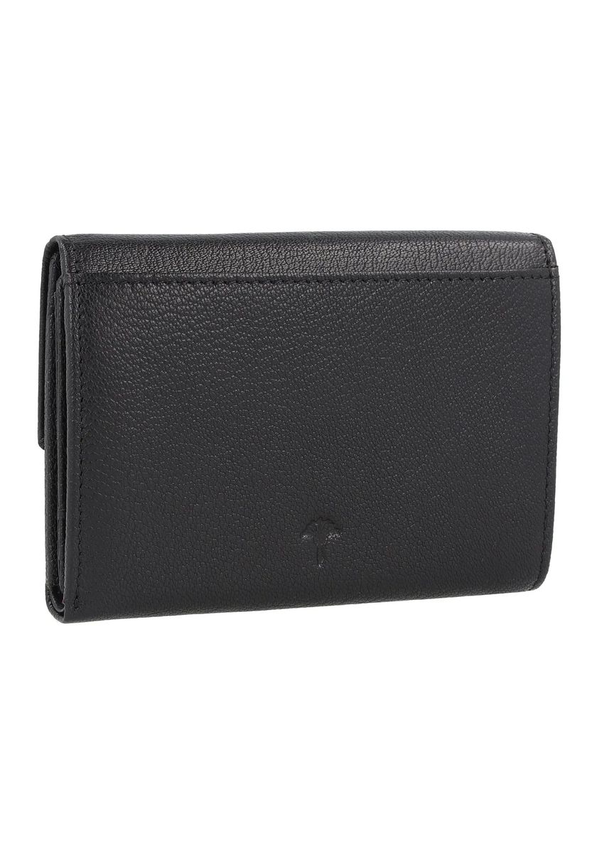 Elegantes genarbtes Leder-Klappportemonnaie