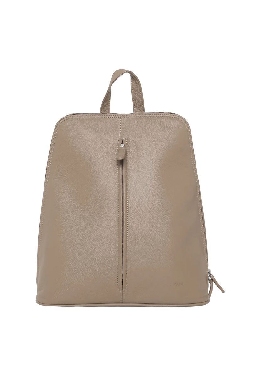 Minimalistischer genarbter Lederrucksack
