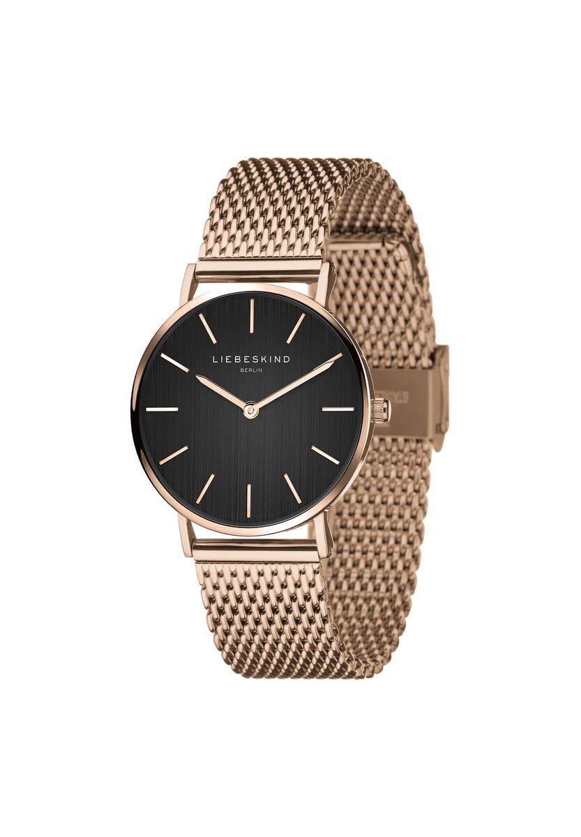 Elegante minimalistische Mesh-Armbanduhr