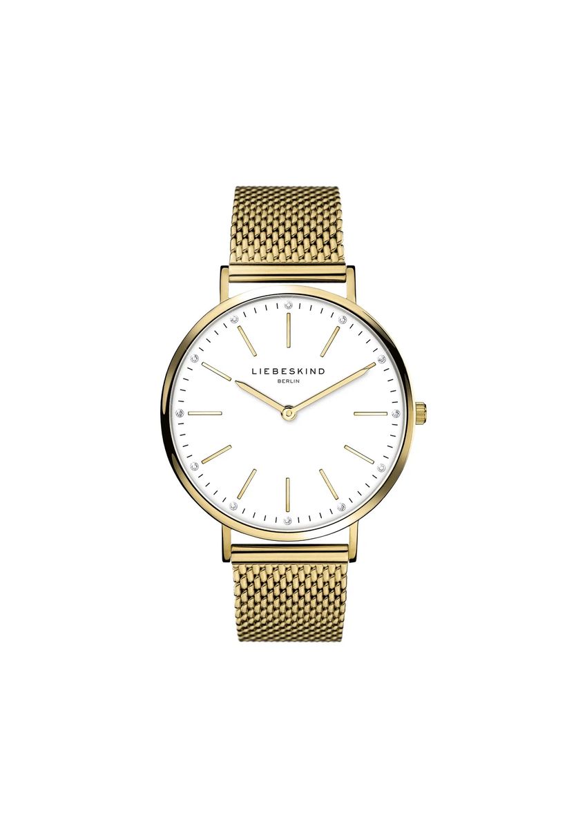 Minimalistische Armbanduhr mit Mesh-Band