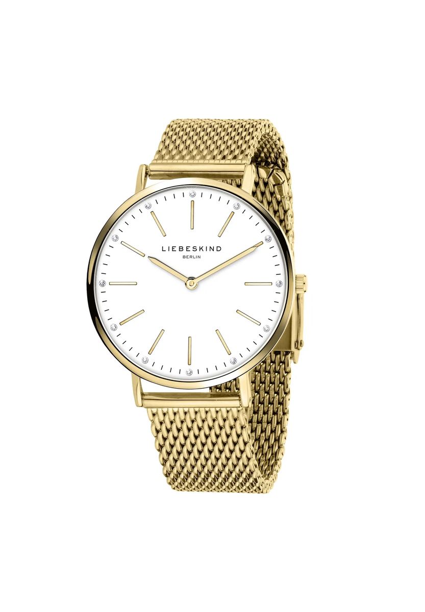 Minimalistische Armbanduhr mit Mesh-Band