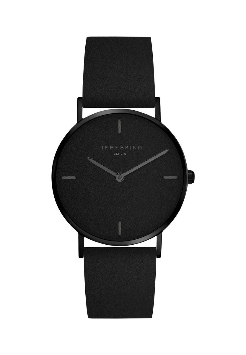 Minimalistische Armbanduhr mit Lederband