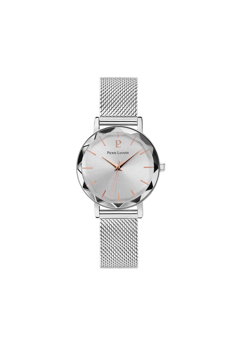 Elegante Milanaise-Uhr mit facettiertem Glas