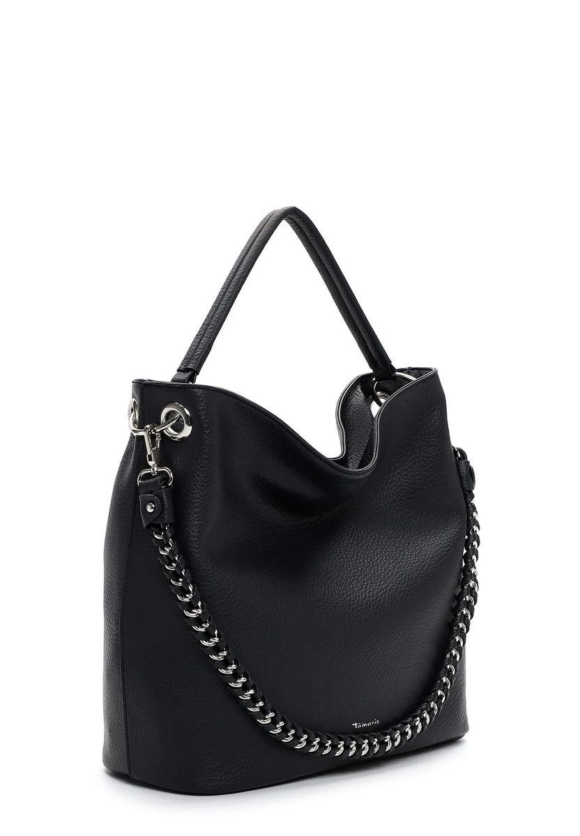 Strukturierte Hobo-Tasche mit Kette