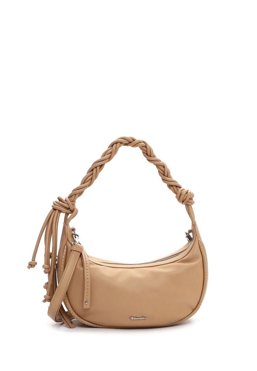 Halbmond-Tasche mit geflochtenem Henkel