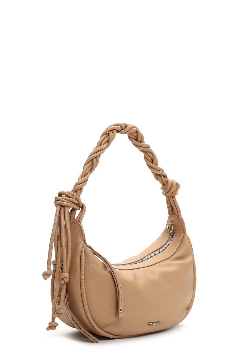 Halbmond-Tasche mit geflochtenem Henkel