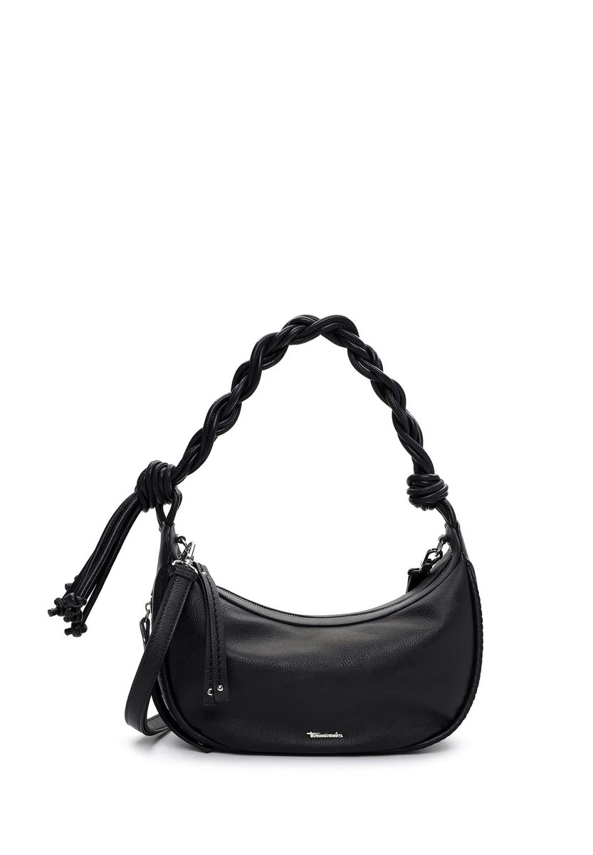 Halbmond-Tasche mit geflochtenem Henkel