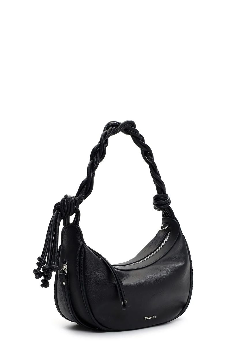 Halbmond-Tasche mit geflochtenem Henkel
