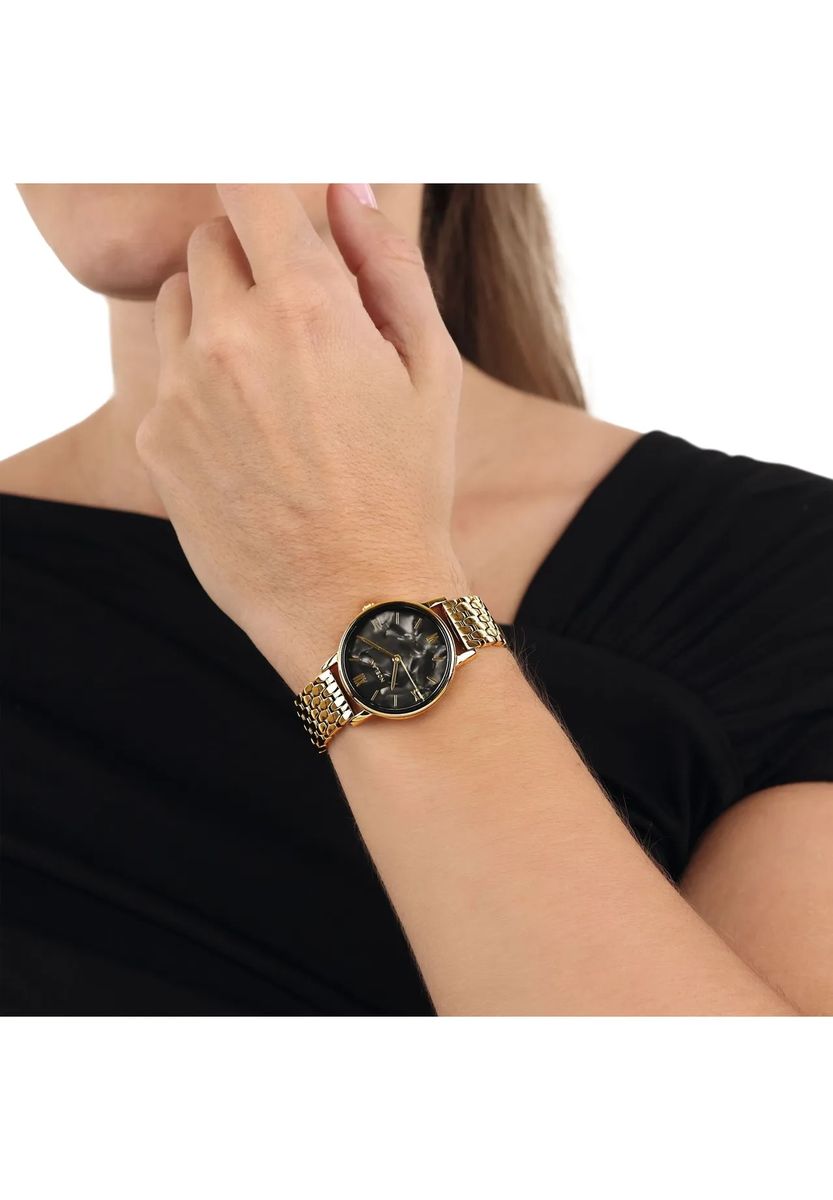 Elegante Armbanduhr mit Gliederkette