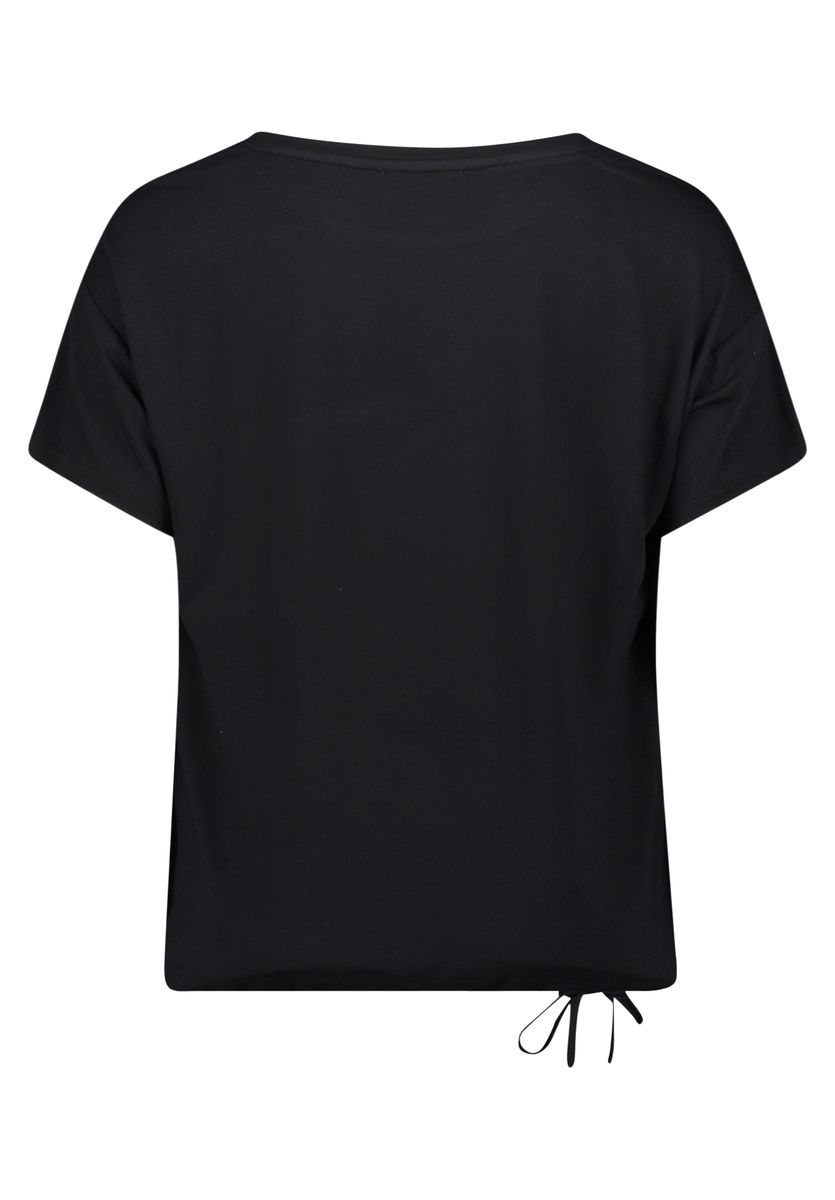 Grafik-Print-Bluse mit Glitzersteinen