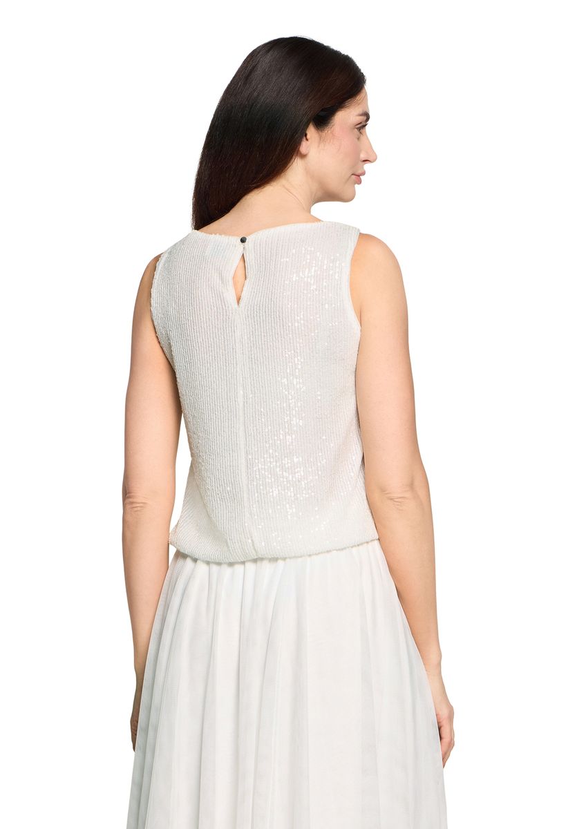 Glitzerndes ärmelloses Pailletten-Top