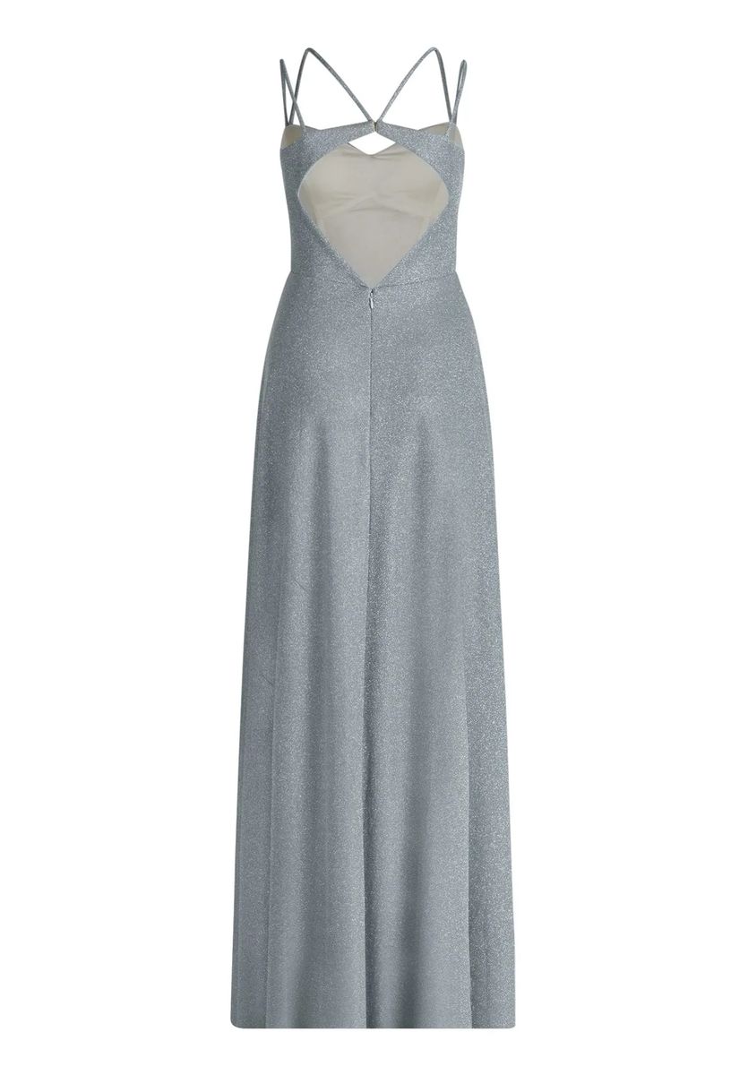Glitzerndes Maxikleid mit Herzausschnitt