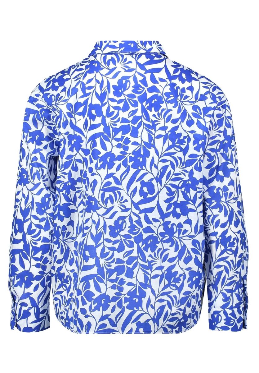 Locker geschnittene Langbluse mit Blumenmuster