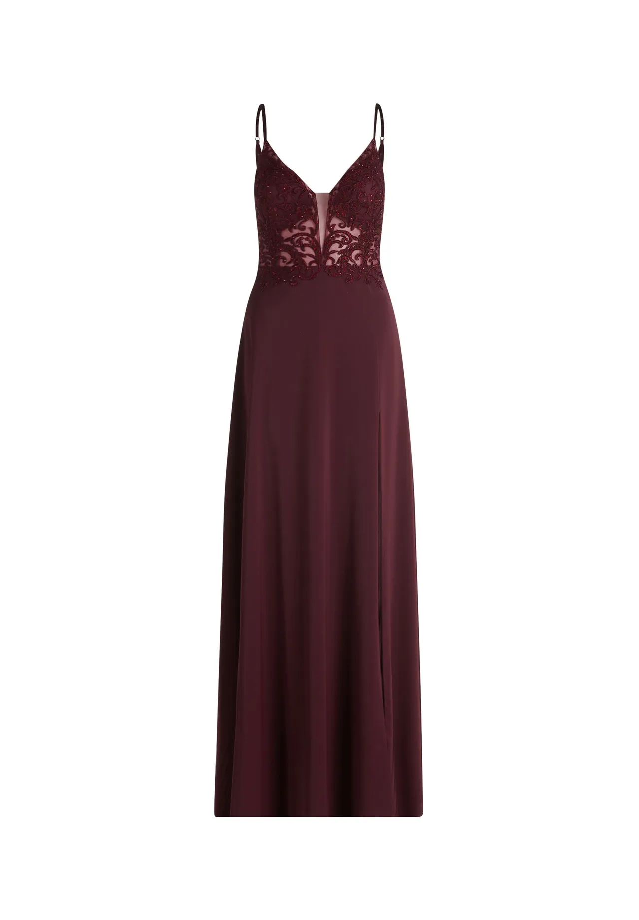 Besticktes Abendkleid in A-Linie