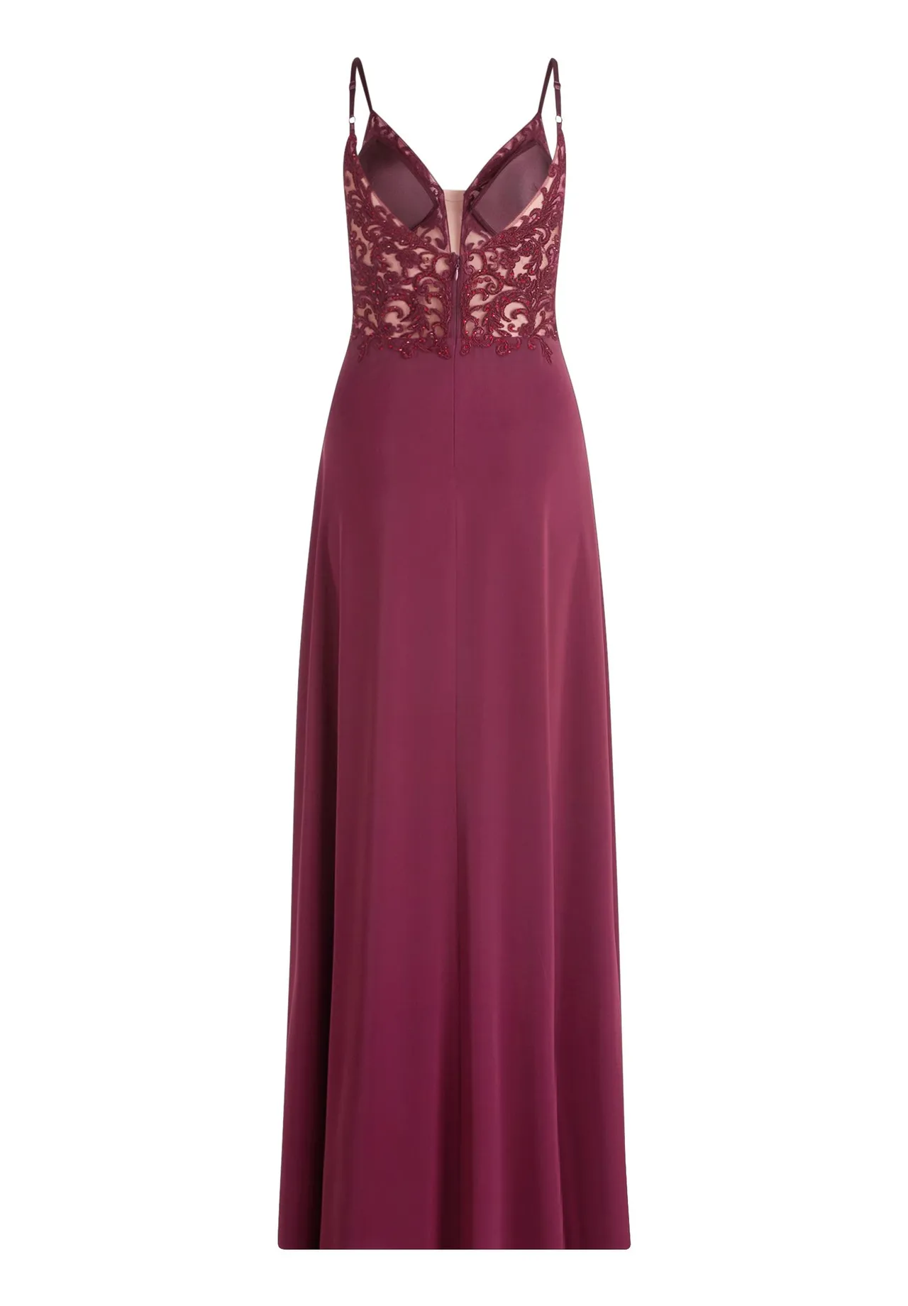 Besticktes Abendkleid in A-Linie