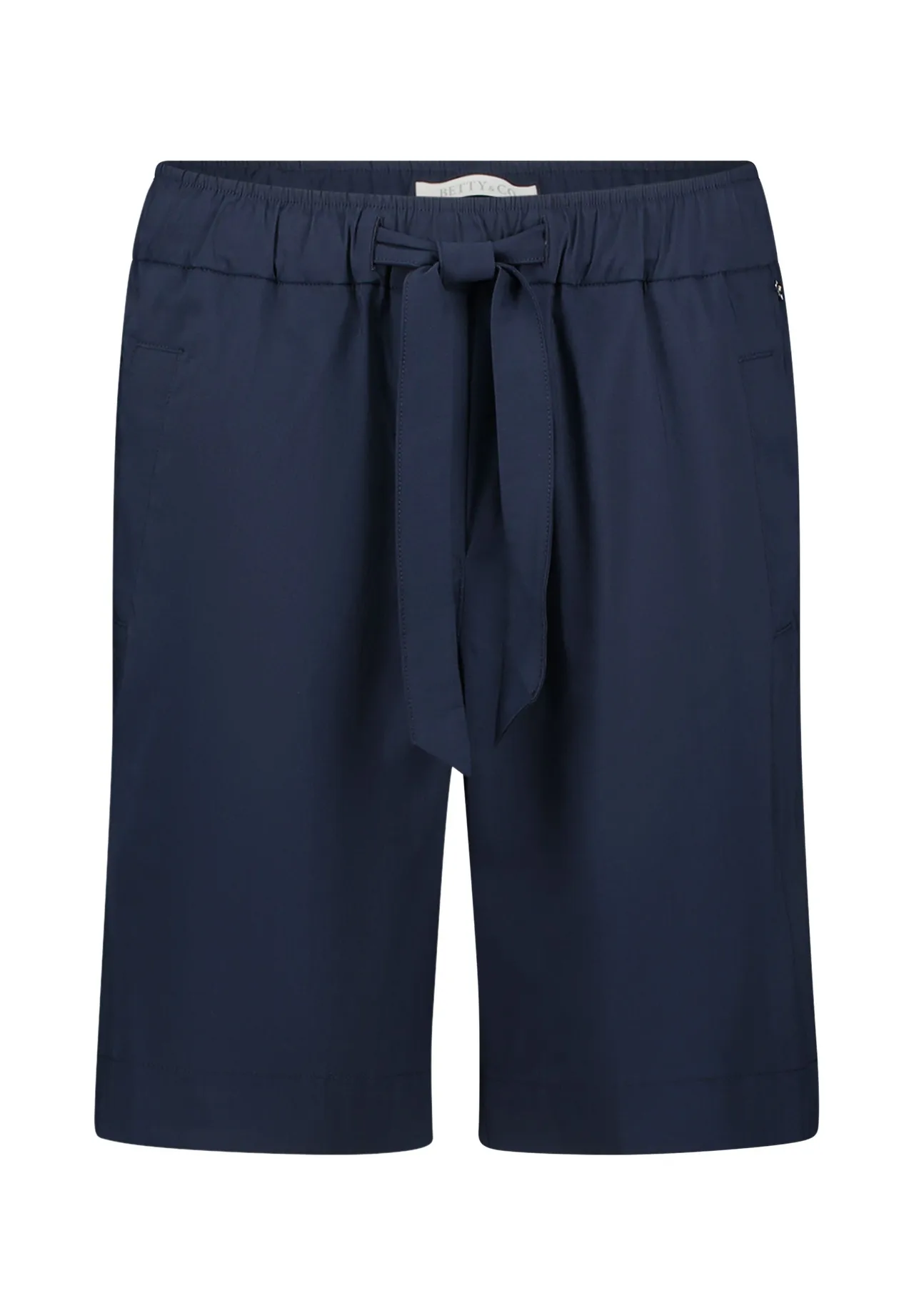 Gerade High-Waist Bermuda-Shorts