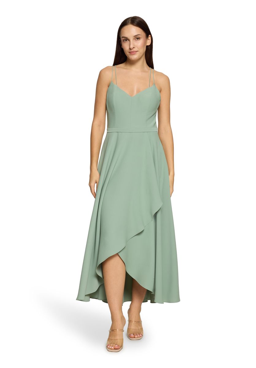 Maxikleid mit Volant-Saum