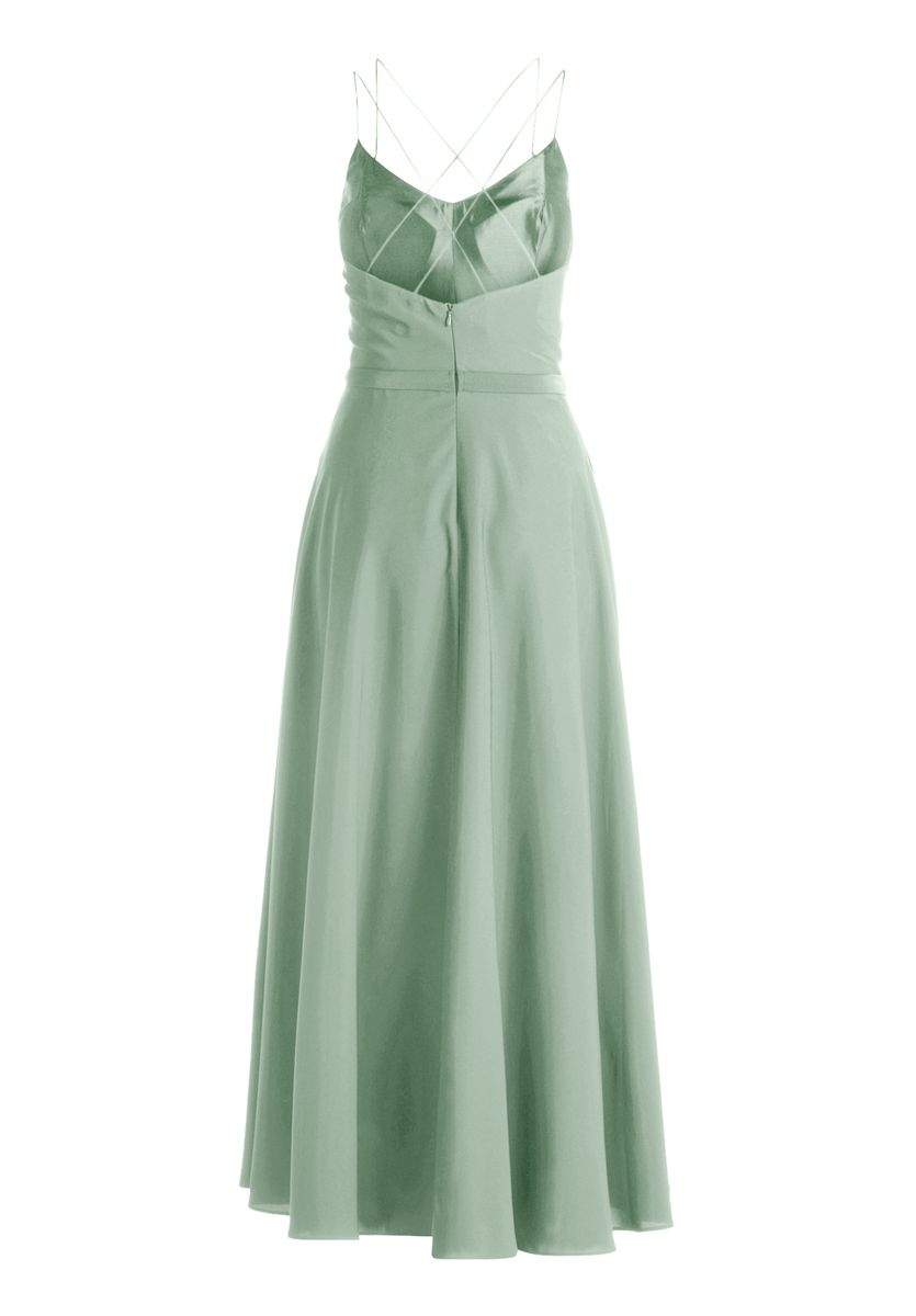 Maxikleid mit Volant-Saum